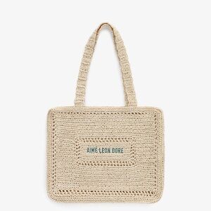 Aime Leon Dore Crochet Tote Bag SOLD OUT natural color